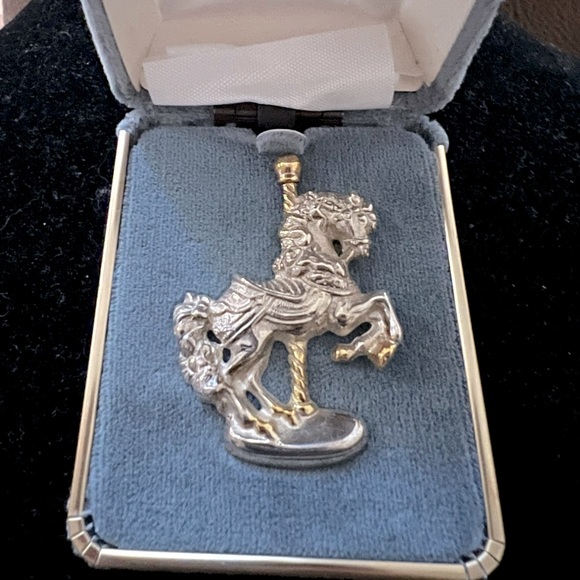 Gorham Jewelry Gorham Sterling Silver Carousel Horse Brooch Poshmark
